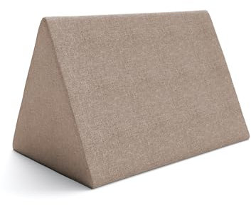 POKAR Spielsofa Kindersofa | Schaumstoff Bausteine | Spielsofa für Kinder mit Schlaffunktion Kuschelecke im Kinderzimmer | Dreieckkissen | Beige