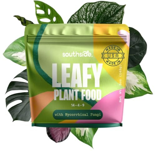 Leafy Plant Food with Mycorrhizal Fungi - Use Year-Round - Makes 200 Liters Gentle Houseplant Fertilizer for Indoor Potted Plants