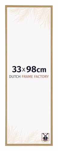 Dutch Frame Factory - Marco de foto 33x98 cm - Haya Luz - Marco de fotos fabricado Plástico en cristal acrílico antirreflectante - Marco 33x98 cm - Easy