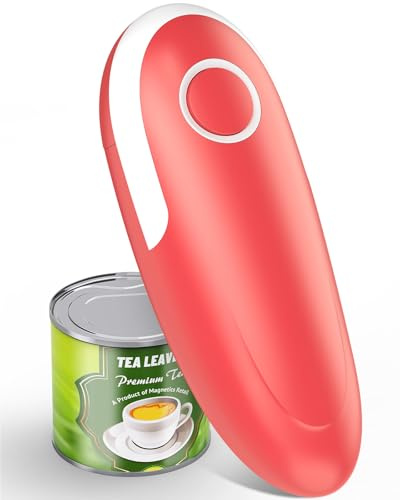Electric Can Opener, One-Touch Automatic Can Opener Fits All Can Sizes, Hands-Free&Smooth Edge Battery operated Can Opener with Magnetic Cover Catch for Kitchen & Seniors Arthritis