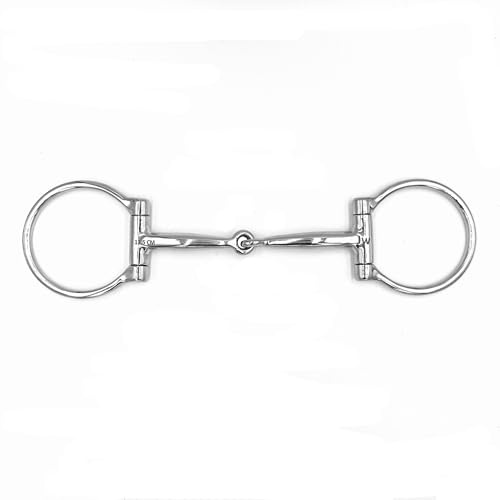 Equine Smile ES0161 JW - Morso western Snaffle, anello a D, diametro anello 65 mm, spessore dentatura 12 mm (11,5 cm)