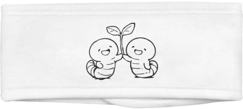 Azeeda 'Worm Friends' Beauty Headband (HB00049341) | Soft Hair Band for Makeup, Skincare, Spa and Facial Treatments