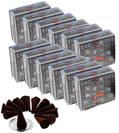 Satya Nag Champa Super Hit Incense Cones, 12 packs of 12