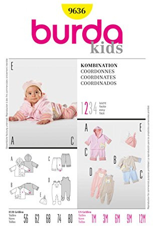 Burda Schnittmuster 9636 Kombi Gr. 56-80