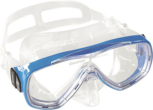 Cressi Onda Mask - Onda Schnorchelmaske, Transparent/Blau, Einheitsgröße, Erwachsene Unisex