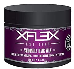 CERA PER CAPELLI PROFESSIONALE XFLEX HAIR WAX 3 VARIANTI 100ML EXTRA FORTE PARRUCCHIERE (STRONGLY)