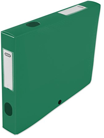 ELBA 400094612 häftbox för montering baksida 40 mm polypropylen genomskinlig 24 x 32 cm grön