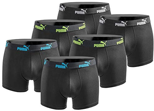 PUMA Boxershort 6er Pack Herren Basic Black Limited Edition - New Triple Black - Gr. M
