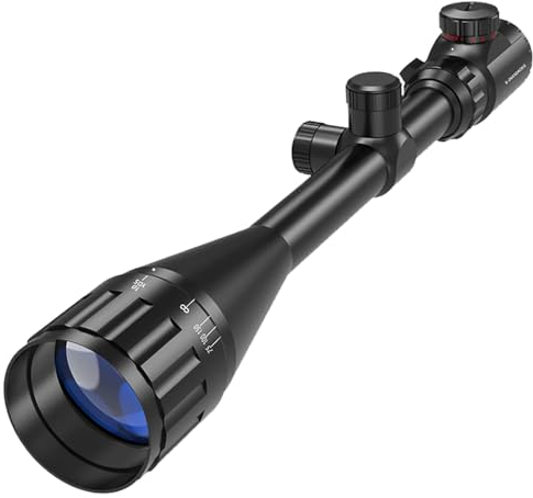 Paike Lunette de visée 6-24x50,Optique Illuminée Rouge et Verte,avec Réticule Télémétrique Viseur de Tube de 1 Pouce