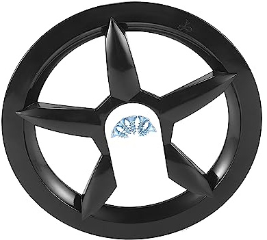 A ABSOPRO Bike Crankset Chain Wheel Cover 6.5cm 40 42 Teeth 5 Holes Protector