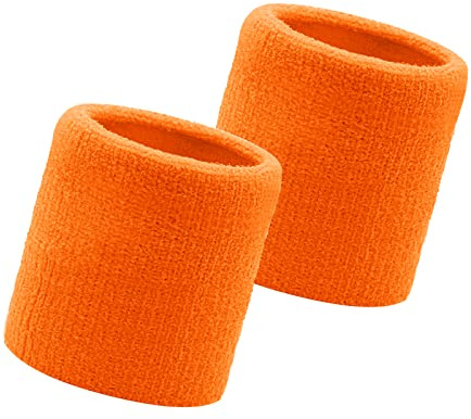 Flintronic 2 Stück Schweißbänder Handgelenk, Saugfähige Handgelenk Schweißbänder für Damen & Herren，Fitness Arm Schweißband，Sport Schweißband Armband Weiche Baumwolle für Handball Fußball Tennis