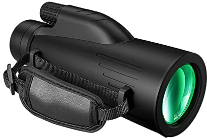 DOCANIO Monokular 12X50 Monokulares, 23MM Okular BAK4 High Definition Wasserdichtes Spektiv with Smartphone Adapter and Upgraded Tripod für Konzerte, Fußballspiele/Birdwatching…