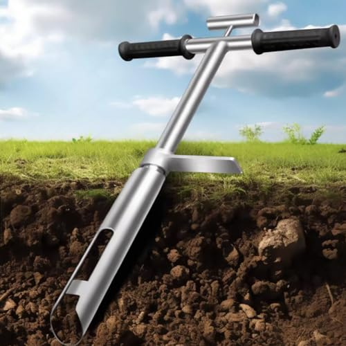 Sonda De Muestreo De Suelo De 20 /40, Sonda De Muestreo De Muestreo De Estilo T De Acero Inoxidable, Con Pedal De Pie De Eyector, Para Granja/agricultura/jardín/césped/campo De Go(Size:40in(3.28ft))
