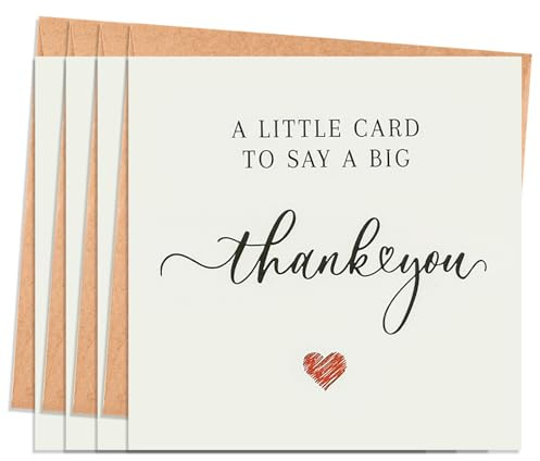 Frelimiu 30 Pack Thank You Cards Multipack with Envelopes Glitter Heart | 300GSM Cardstock, Greeting Cards,Thank You Notes, Wedding, Baby Shower, Teacher Appreciation, Graduation,Christmas, Holiday