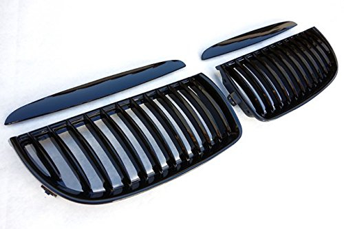 Kühler- Sport- Front- Rippen- Grill Schwarz Glanz Eintragungsfrei Set