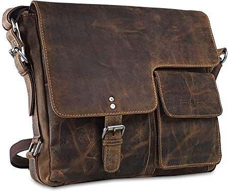 Green Burry Vintage Umhängetasche 1913M, Braun, Einheitsgröße