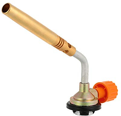 Chalumeau MASO 1300 ° gaz butane chalumeau brûleur allumage manuel camping soudure barbecue outil laiton multifonction pour la maison, le camping, les ateliers, etc