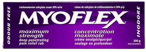 Myoflex Pain Relief Rub | Odourless | Provides Deep Penetrating Relief of Muscle Soreness & Joint Pain | Menthol Free | Stain Free | Non-Greasy | Great for Ages 2+ | 100 Grams (Maximum Strength)