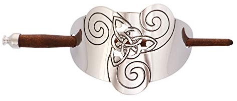 Lurrose Vintage Haarspange Wikinger Keltischen Haarspangen Metall Haarspange Essstäbchen Haarspange Haarspange mit Stick für Frauen Frisur Werkzeug (Stil 2)