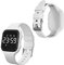 HUYVMAY Fitness Schrittzähler Uhr ohne App und Handy, 20-tägige Akkulaufzeit Wiederaufladbare Uhr, Wasserdicht Fitnessuhr für Junge Mädchen Kinder/Damen/senioren, Armbanduhr mit Schrittzahl 3 Weckers