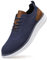 SVNKE Homme Ville Chaussure Business Chaussures à Lacets Comfort Respirant Affaires Léger Dressing Oxford pour Hommes Costume Mariage Bleu 44