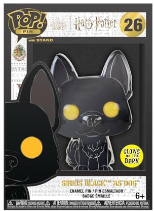 Funko Large Pop! Enamel Pin - Harry Potter POA 20th - Sirius Black As DogSpille Smaltate - Spilla da Collezione Carina - per gli Zaini & Borse - Idea Regalo - Merchandising Ufficiale