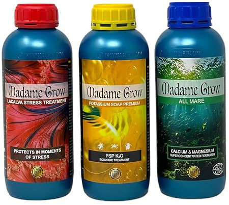 Madame Grow - Nutrizione Avanzata, Concime Idroponico - Migliora Resa e Fioritura - Kit Afgani 3 x 1 L