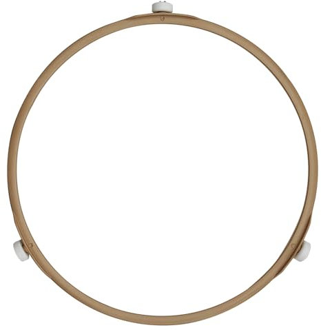 Anneau de plateau tournant pour micro-ondes de 22,4 cm avec rouleaux de 15 mm, support de plateau rotatif pour four à micro-ondes, anneau rotatif de plaque en verre, diamètre extérieur de l'anneau