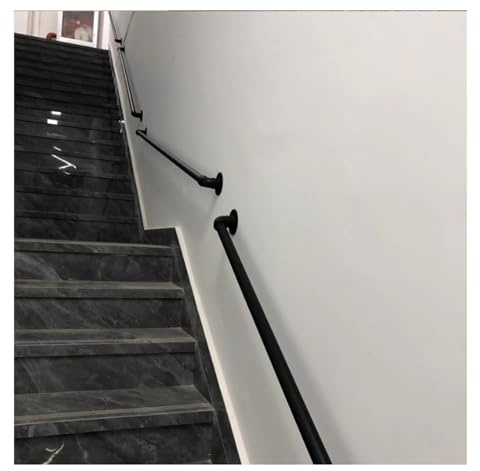 Moderna scala in ferro il Indoor/Outdoor Parete Ringhiera per Anziani & Bambini Design Semplice Balaustra Durevole il per Uso Domestico Sicurezza & Style.