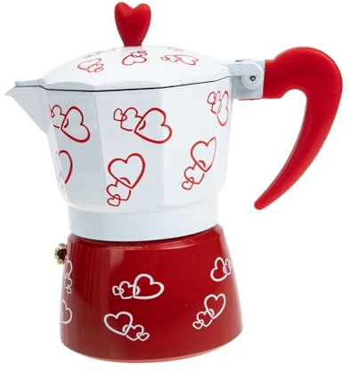 IMIKEYA Caffettiera Moka Manuale per Preparazione Caffè Macchina Caffè Moka Adatta Cucina Sala Tè Bollitore Caffetteria Coperchio Sicuro Impugnatura Ergonomica Antiscivolo