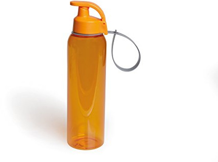 Excelsa Take Away Bottiglia, 0.75 lt, Polipropilene, Arancio, 8x7x26 cm