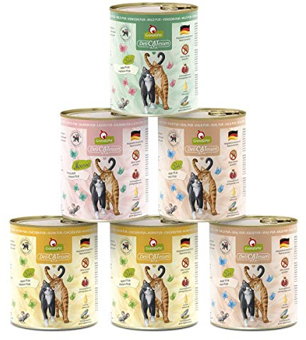GranataPet DeliCatessen Multipack 2 PUR, 1er Pack (1 x 4.8 Kg), Nassfutter für Katzen, Katzenfutter für Feinschmecker, Futter ohne Getreide & ohne Zuckerzusätze