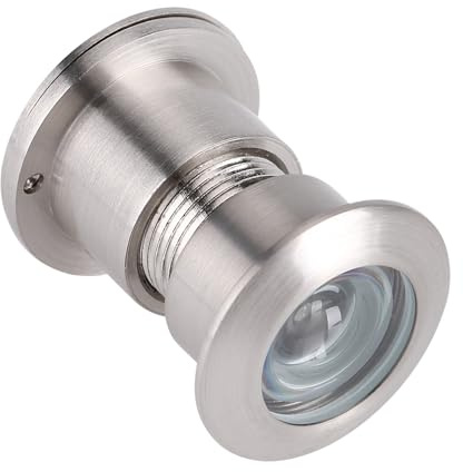 Dörrtittare 28mm Vidvinkel Borstad Krom med Integritetsskydd, Passar 35-60mm Dörrtjocklek, Verktygsfri Montering på 5 Minuter, Inbrottsskydd för Ytterdörr Lägenhet