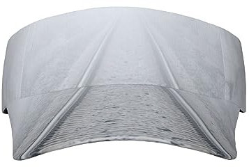PEIXEN Railway in The Fog Sonnenblende Hüte Verstellbare Leere Top Baseball Cap Stilvolle Sonnencreme Visier Kappe Unisex Sport Caps Schwarz, Schwarz , One size