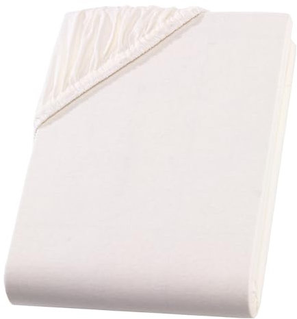 Visaggio Spannbettlaken 100% Baumwolle Jersey Spannbetttuch Bettlaken Boxspringbett Wasserbett 180x200 cm - 200x220 cm + 40cm Steghöhe / 32cm Matratzenhöhe