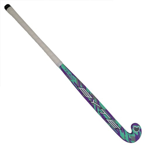 BYTE TS800 COMPOSITE OUTDOOR HOCKEY STICK MINT/PURPLE (35'' LIGHT)