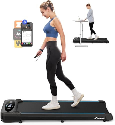 MERACH Walking Pad, 3 in 1 Laufband Für Zuhause, Laufband Schreibtisch für Zuhause und Büro, 1-6km/h Treadmill, 2.75PS Laufband mit Fernbedienung, 45dB Ultra Leise Walking Laufband Pad, LED Anzeige