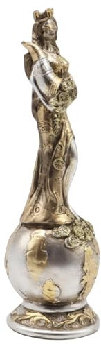 Göttin Fortuna-Statue – Römische Göttin Fortuna-Skulptur, Göttin des Glücks Fortuna-Ornament | Fortuna-Gottheitsskulptur, Elegante griechische Sammlerfigur als Heimdekoration und für Wohlstand