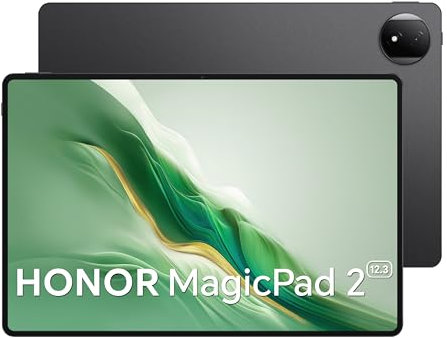 HONOR MagicPad 2 12,3 Zoll 144Hz OLED Eye Comfort Display 12G/256G WiFi ultraschlankes undrobustes Tablet, 10050mAh Akku mit 66W Schnellladung, Octa-Core mit Snapdragon 8s Gen 3, Black