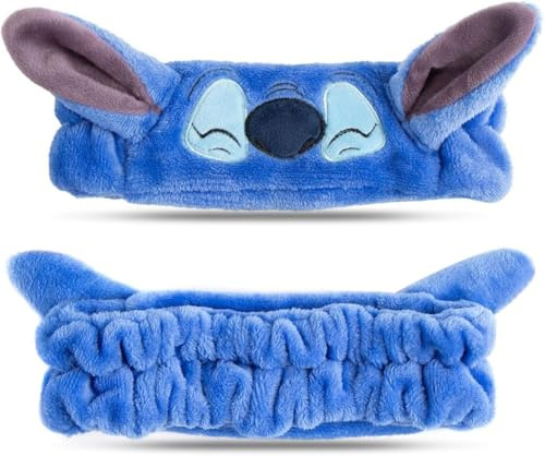 Diadema Stitch – Accesorios Stitch para Skincare y Maquillaje – Lilo y Stitch Maquillaje para Niñas – Cosas de Stitch para Regalar