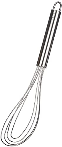 kela Schneebesen flach Edelstahl 27 cm RONDO, Mehlschwitze-Schneebesen, Tellerbesen spülmaschinenfest, glänzend