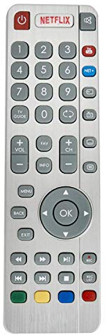 VINABTY SHWRMC0116 Remote Control fit for UHD 4K LED Smart 3D TVs with NETFLIX NET+ YouTube Buttons LC-43CUG8462KS LC-49CFG6021E LC-49CFG6021K LC-49CFG6022E LC-49CFG6022K