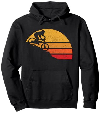 Mountain Bike Vintage MTB Downhill Biking Biker Gift Felpa con Cappuccio