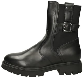 Nero Giardini I514760D Stivaletti Donna in Pelle E Tessuto - Nero 39 EU