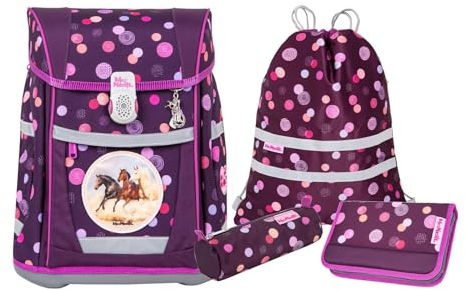 McNeill Schulranzen-Set TENERO, 5tlg. - Kollektion 2024 (RUBY)