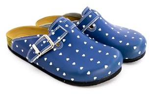 Terlik Sabo Cork Sole ST219 Leather Womens Clogs Mules Slippers Sabot Shoes
