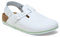 BIRKENSTOCK Tokio Pro Leder Clogs - Hochwertige Unisex Freizeit- und Berufsschuhe für Medizin, Gastronomie und Service, Farbe: White, Gr: 37