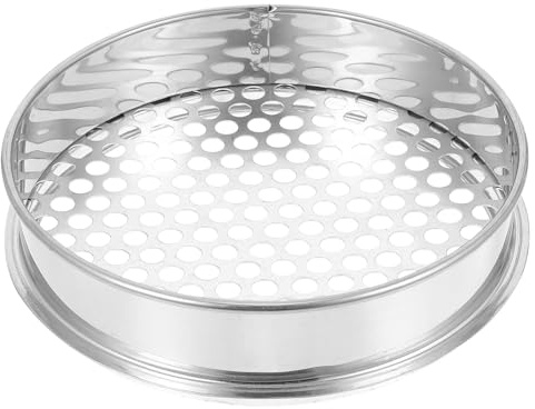 Zerodeko Setaccio da Giardino Fori Rotondi 20cm in Acciaio Inossidabile per Setacciatura Terreno e Compost, per Orto e Giardinaggio
