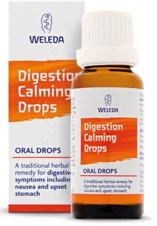 Weleda Digestion Calming Drops, Nausea, Stomach Ache & Cramps, Upset Stomach, Traditional Herbal Medicinal Product, Vegan, 25ml