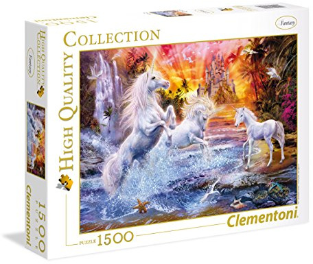 Clementoni Wild Unicorns Collection Puzzle, 1500 Pezzi, 31805
